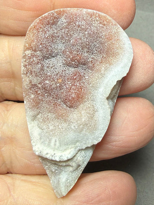 Teardrop 50x28mm Druzy Desert Chalcedony Cabochon 29