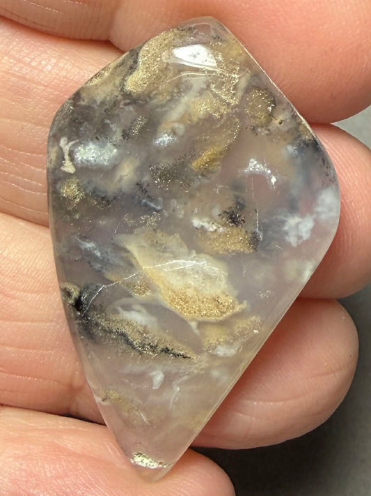 Freeform 40x24mm Dendritic Tiger Agate Cabochon 60