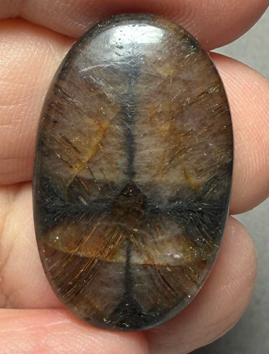 Oval 28x18mm Chiastolite Cabochon 39