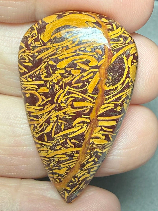 Teardrop 40x24mm Mariam Jasper Cabochon 18