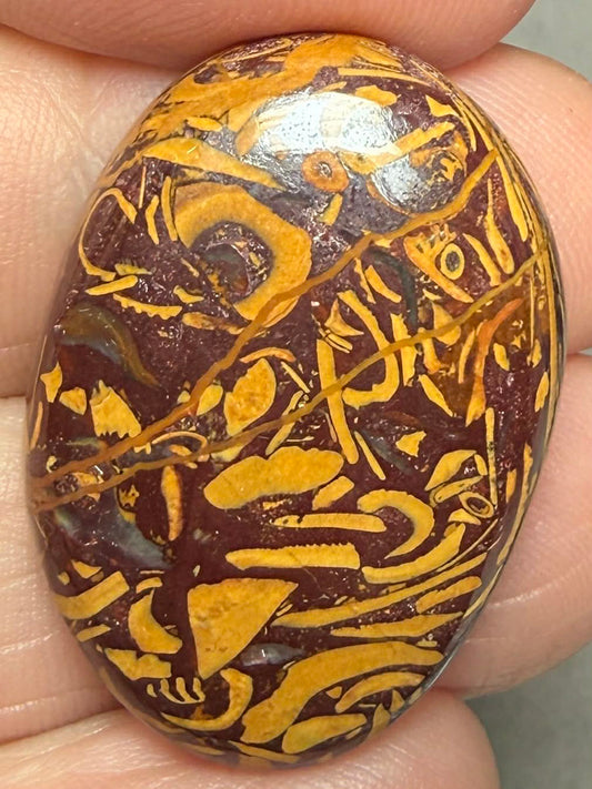 Oval 29x20mm Mariam Jasper Cabochon 30