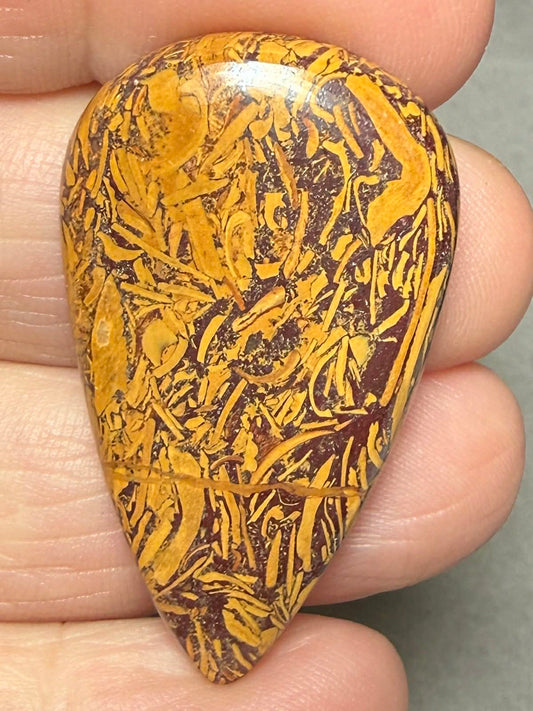 Teardrop 40x23mm Mariam Jasper Cabochon 32