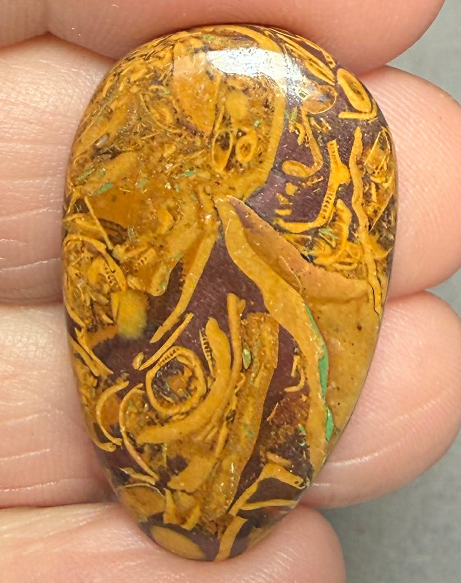 Teardrop 33x19mm Mariam Jasper Cabochon 40