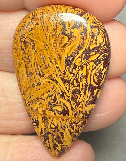 Teardrop 38x23mm Mariam Jasper Cabochon 56