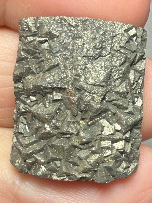 Rectangle 24x20mm Druzy Pyrite Cabochon 23