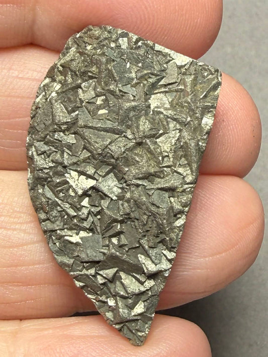 Freeform 37x21mm Druzy Pyrite Cabochon 31