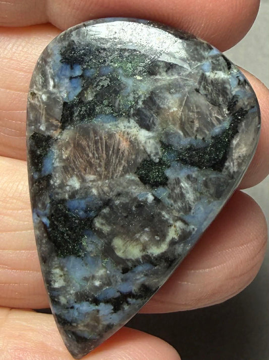 Teardrop 40x26mm Llanite Cabochon 36