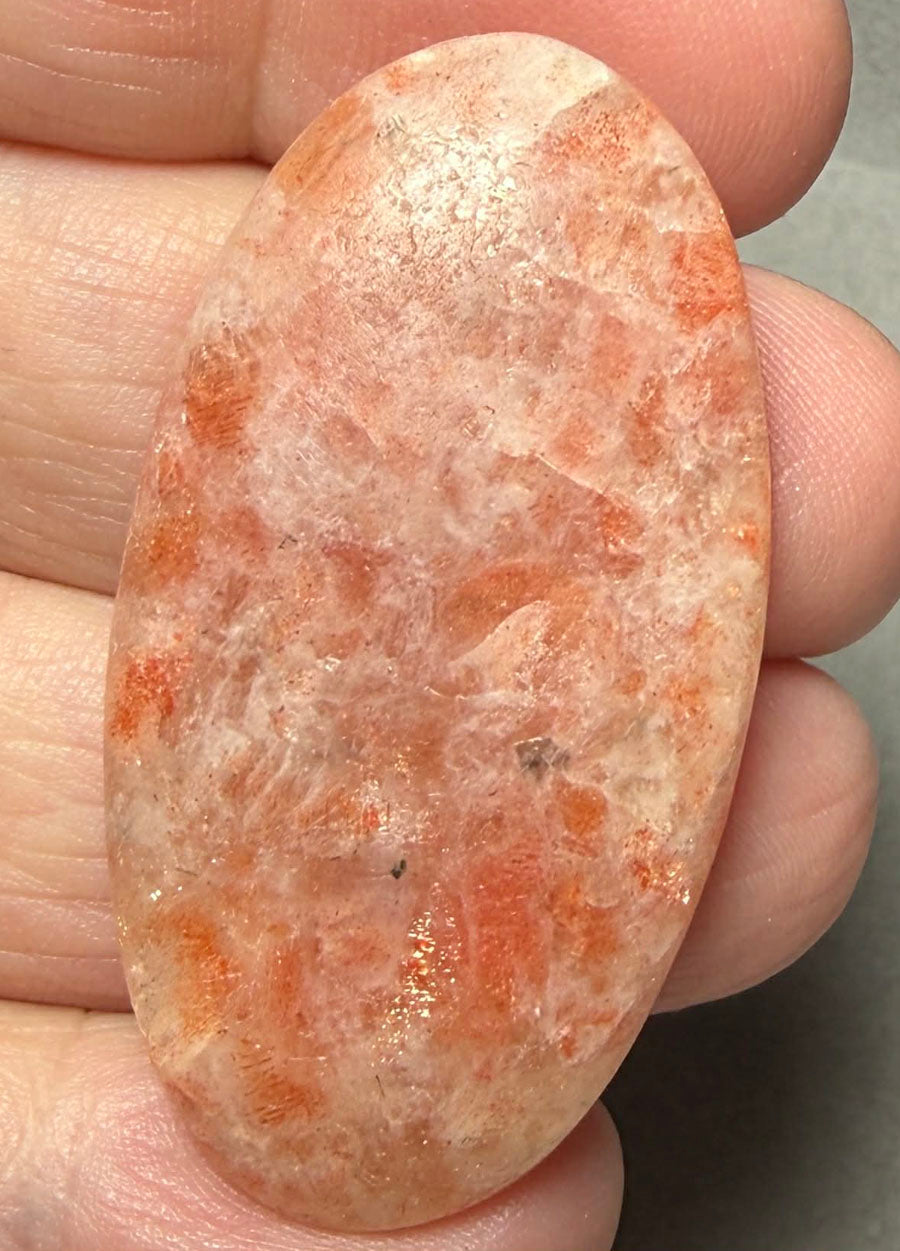 Oval 46x24mm Indian Sunstone Cabochon 08