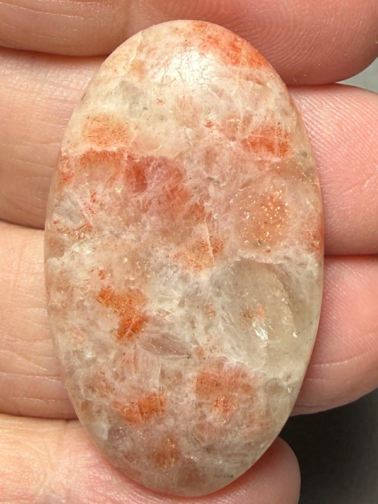 Oval 41x24mm Indian Sunstone Cabochon 09