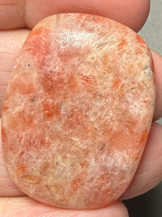 Rectangle 35x27mm Indian Sunstone Cabochon 13