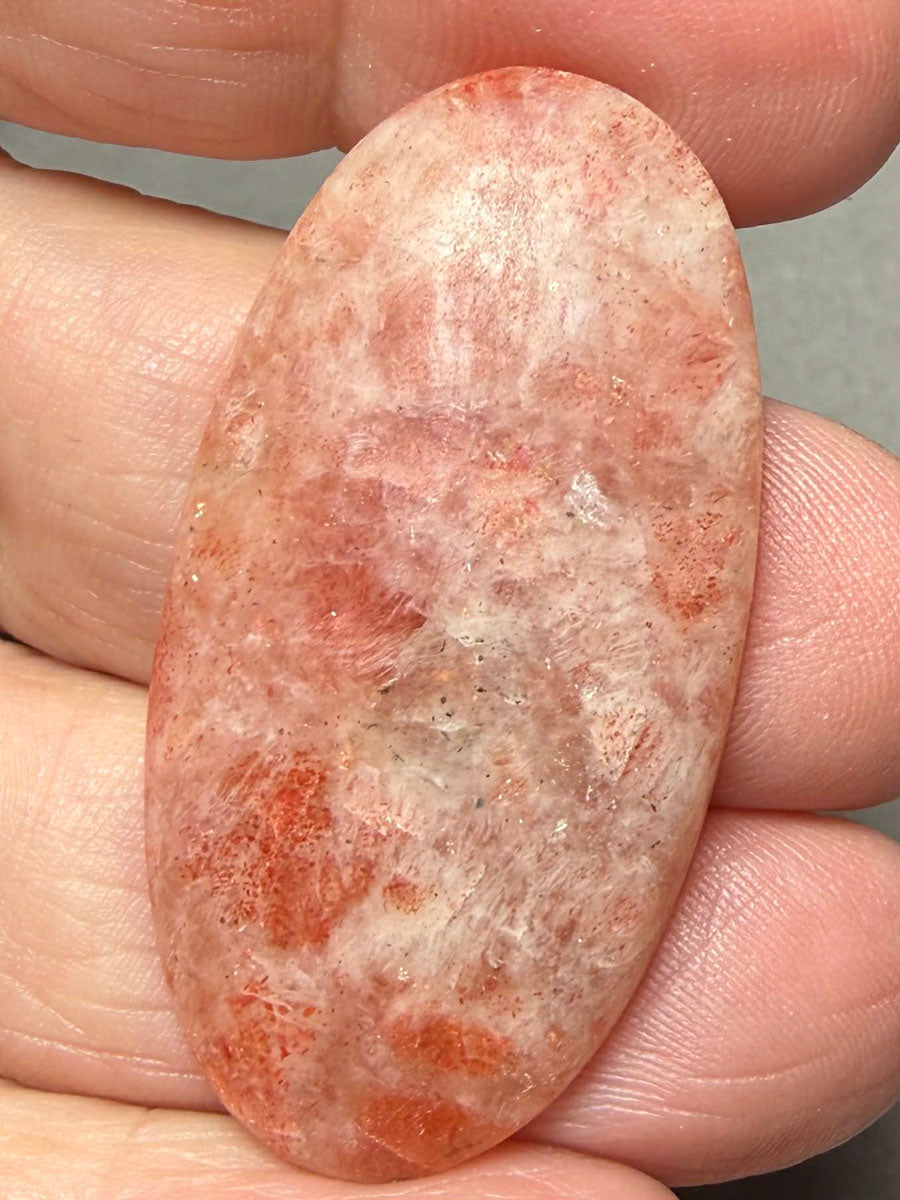 Oval 43x22mm Indian Sunstone Cabochon 18