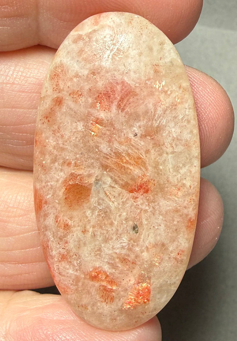 Oval 43x23mm Indian Sunstone Cabochon 20