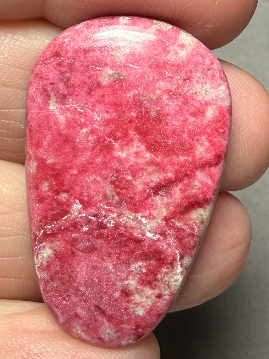 Freeform 36x22mm Thulite Cabochon 58