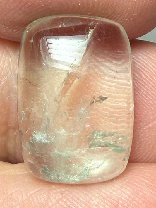 Rectangle 17x12mm Prasiolite Cabochon 11