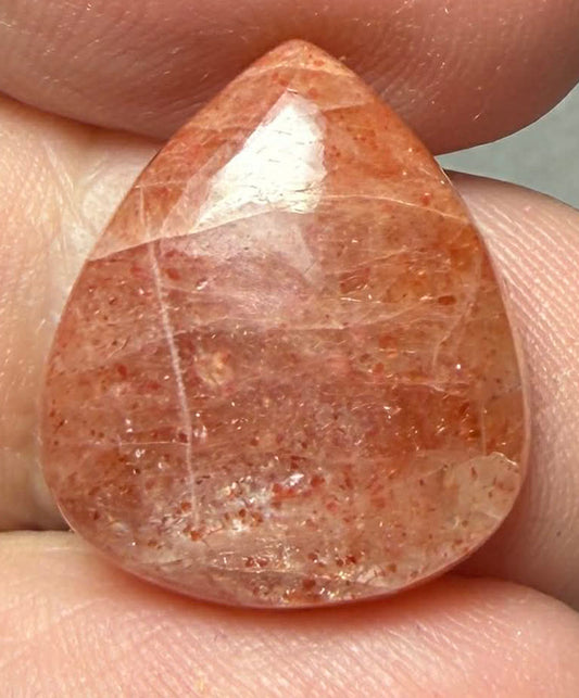 Teardrop 19x16mm Sunstone Cabochon 26