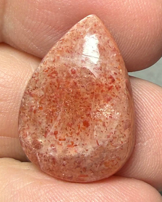 Teardrop 23x16mm Sunstone Cabochon 27