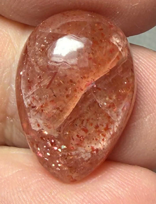 Teardrop 20x14mm Sunstone Cabochon 37