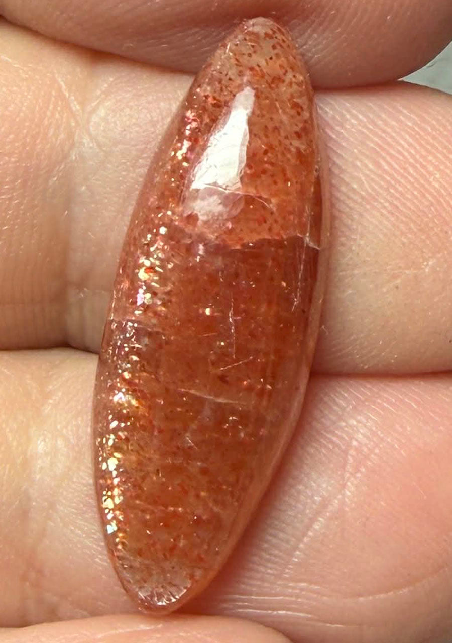 Marquise 28x9mm Sunstone Cabochon 43