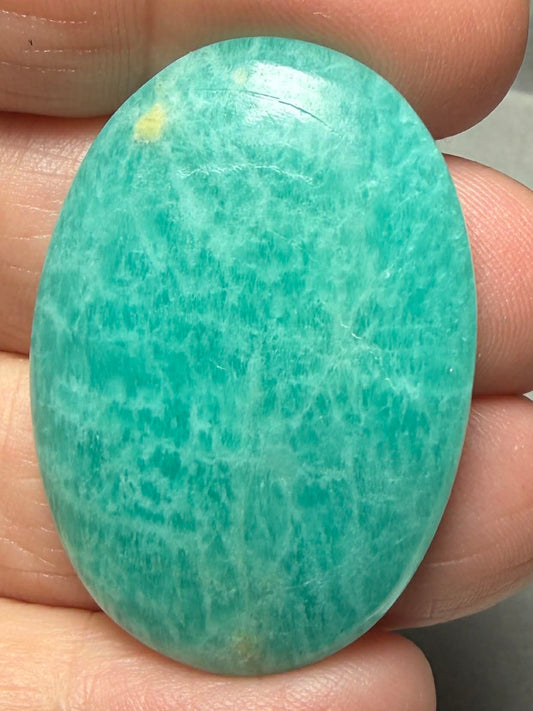 Oval 39x27mm Peruvian Amazonite Cabochon 26