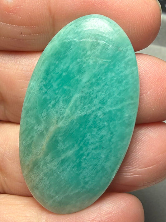 Oval 44x24mm Peruvian Amazonite Cabochon 48