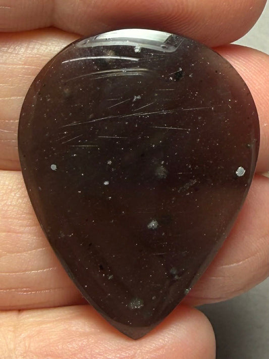 Teardrop 34x25mm Agni Manitite Cabochon 04
