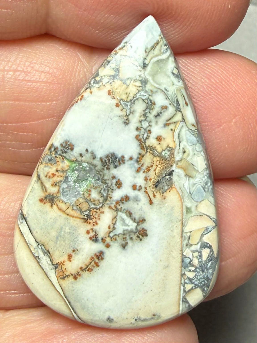 Teardrop 35x23mm Maligano Jasper Cabochon 55