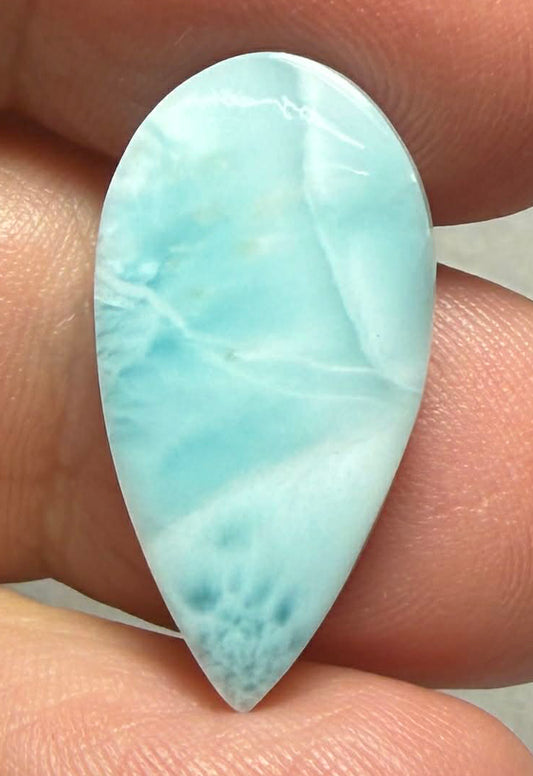 Teardrop 24x13mm Larimar Cabochon 74