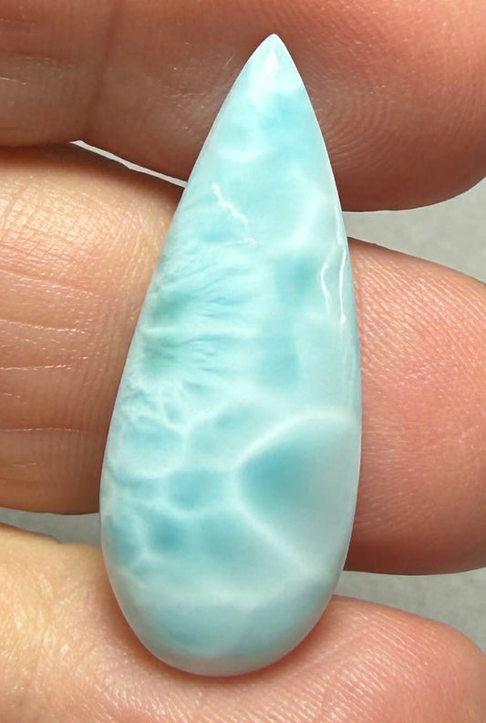 Teardrop 31x12mm Larimar Cabochon 83