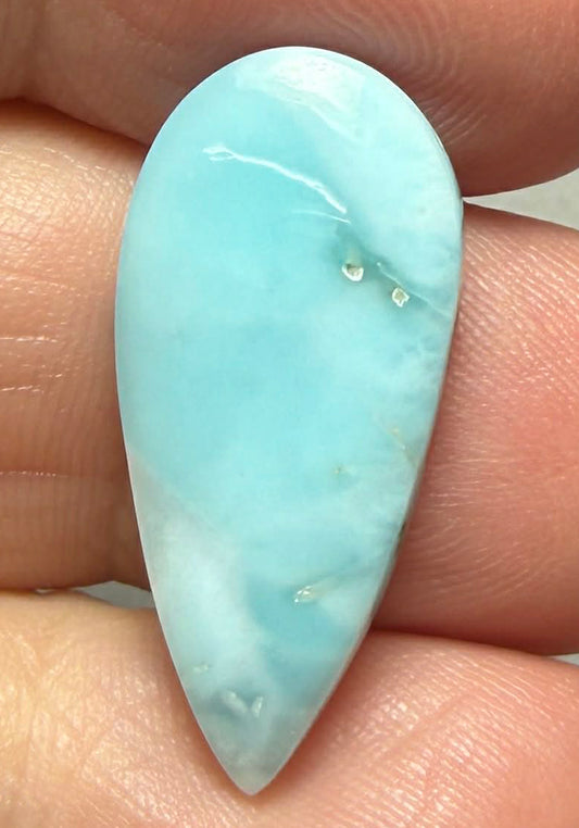 Teardrop 26x12mm Larimar Cabochon 84