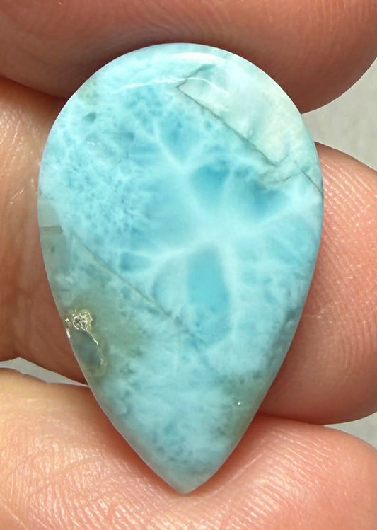 Teardrop 24x14mm Larimar Cabochon 86