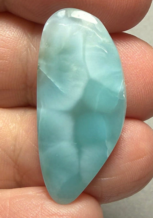 Freeform 31x14mm Larimar Cabochon 88