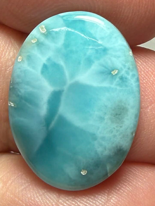 Oval 21x15mm Larimar Cabochon 93