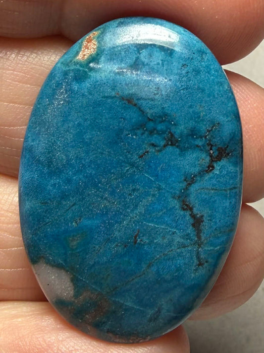 Oval 35x24mm Shattuckite Cabochon 71