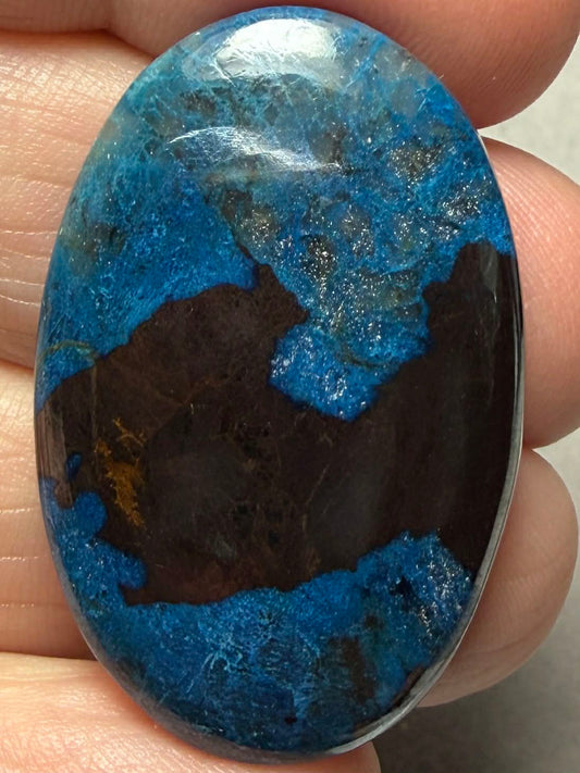 Oval 36x23mm Shattuckite Cabochon 78