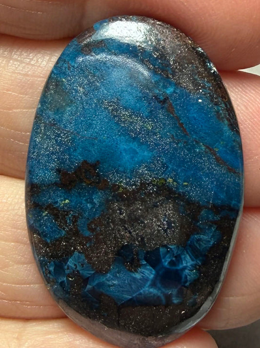 Oval 36x23mm Shattuckite Cabochon 83