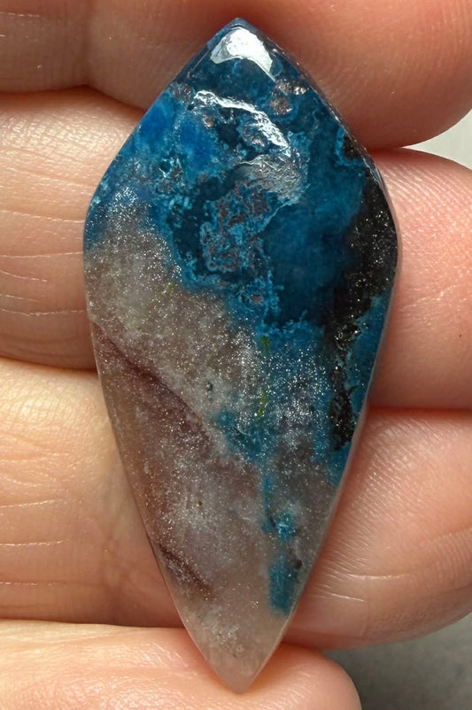 Freeform 38x18mm Shattuckite Cabochon 87