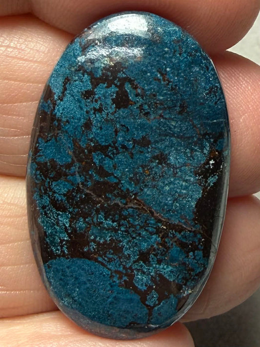 Oval 34x20mm Shattuckite Cabochon 88