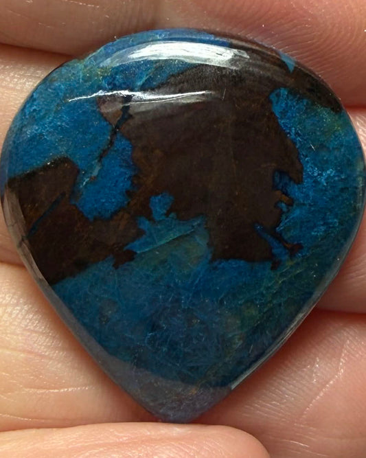 Teardrop 29x26mm Shattuckite Cabochon 89