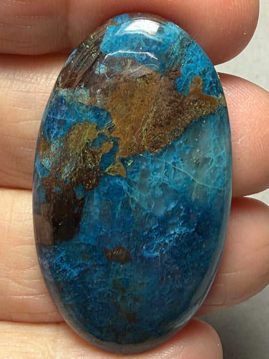 Oval 43x24mm Shattuckite Cabochon 92