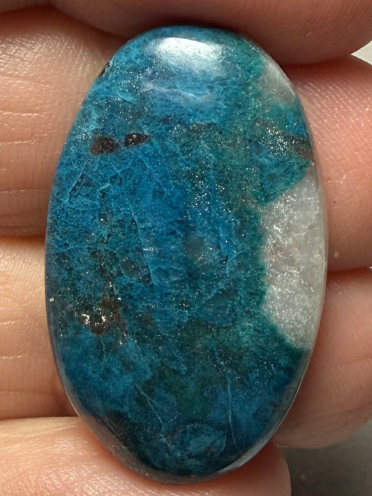 Oval 30x18mm Shattuckite Cabochon 93