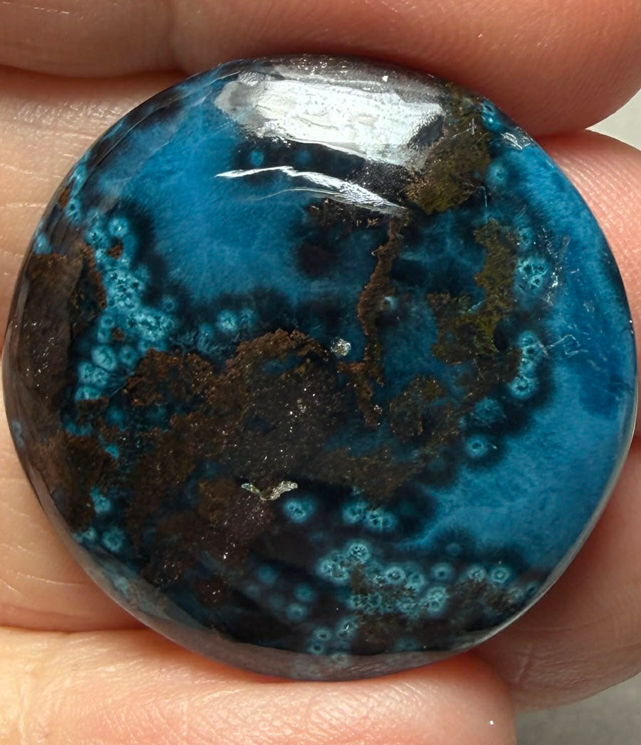 Round 29x29mm Shattuckite Cabochon 97