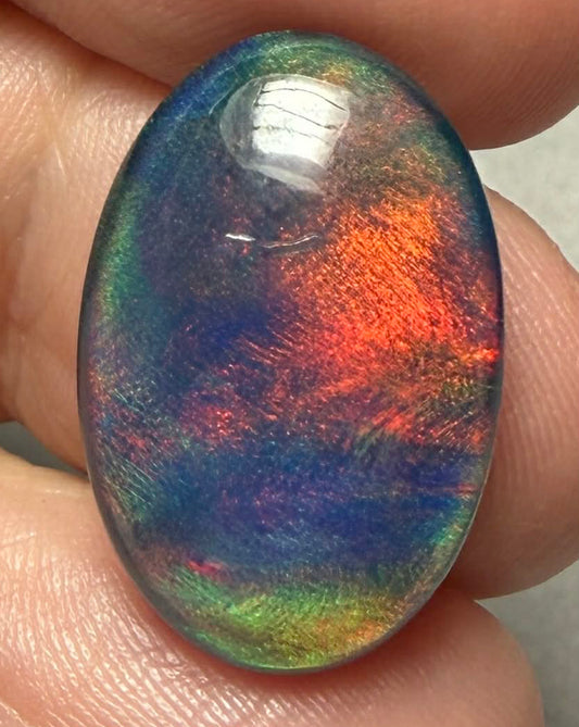 Oval 22x15mm Aurora Opal Cabochon 43