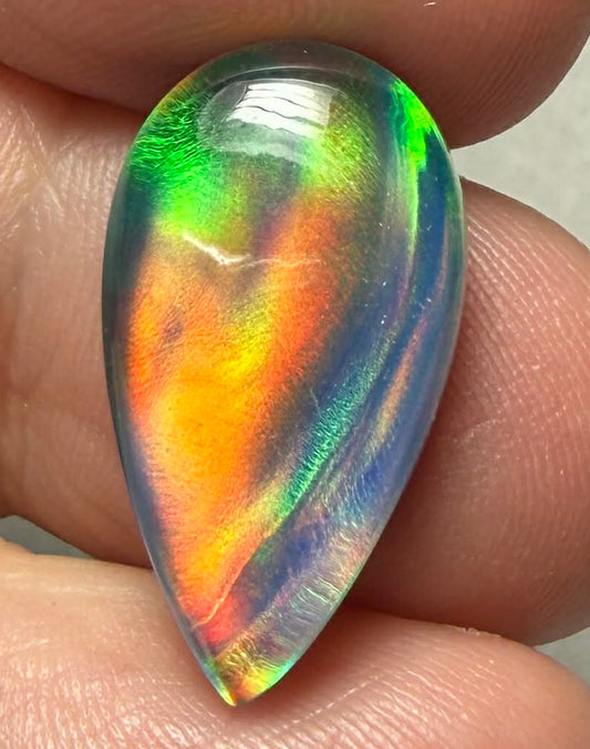 Teardrop 22x12mm Aurora Opal Cabochon 46