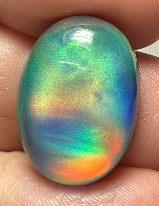 Oval 21x15mm Aurora Opal Cabochon 52