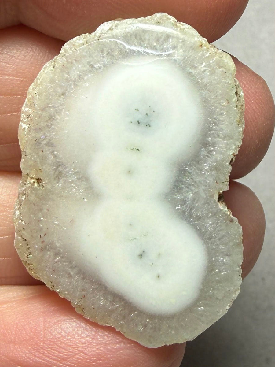 Freeform 34x24mm Natural Solar Quartz Slice 35