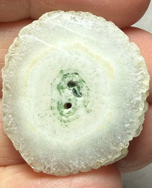 Freeform 30x28mm Natural Solar Quartz Slice 52
