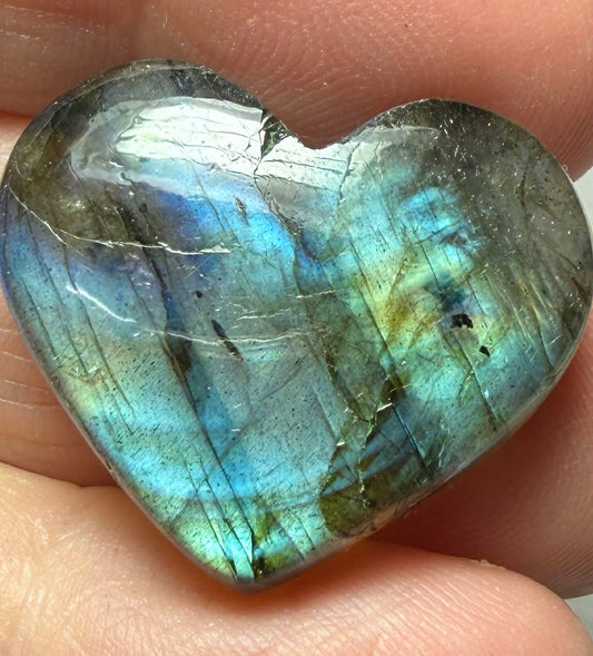 Heart 22x26mm Labradorite Cabochon 27