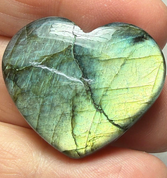 Heart 27x30mm Labradorite Cabochon 28