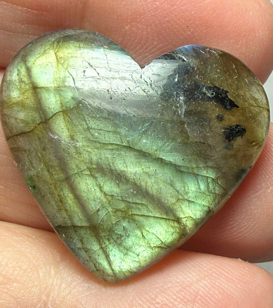 Heart 26x29mm Labradorite Cabochon 33