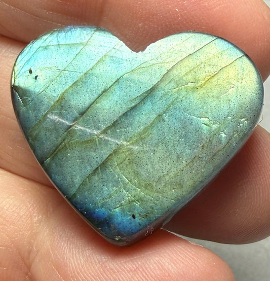 Heart 25x30mm Labradorite Cabochon 40